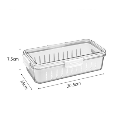 Fresh Container Stackable Storage Box for Refrigerator Vegetable Fruit Storage Container Organizer Bins