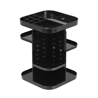 Spinning holder storage rack 360 degree rotation square cosmetic makeup storage organizer for makeup brushes lipsticks