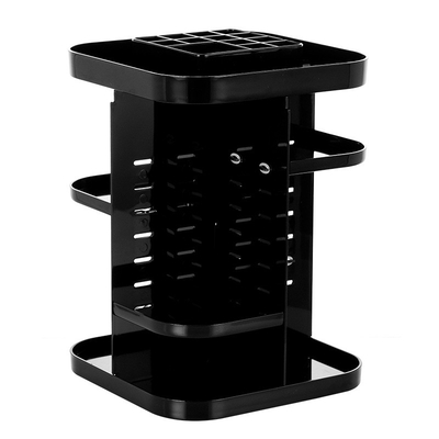 Four layers non-folding cosmetics rack standing type 360 degree rotation makeup organizer