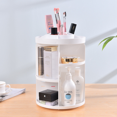 360 rotating makeup organizer DIY adjustable holder rack cosmetic display shelf