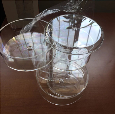 Stackable Clear Plastic Hair Accessory Containers Jewelry Storage Organizer with Lids