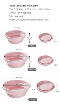 Multi-Purpose Folding Collapsible Wash Basin for Kids and Babies Lightweight Portable Basin