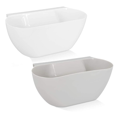 Creative Plastic Wastebaskets, Multifuctional Hanging Trash Can Waste Bins Deskside Recycling Garbage Container