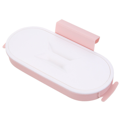 Portable Trash Garbage Bag Holder with Lid Over The Cabinet Plastic Trash Bag Rack Hanging Garbage Bags