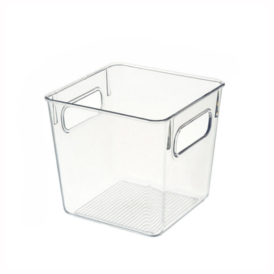 Plastic Storage Bins Clear Pantry Organizer Box Bin Containers for Organizing Kitchen Fridge, Food