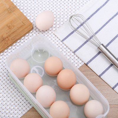 Plastic Egg Storage Container for Fridge Organization Storage Containers Transparent Box Egg Holder Bin with Lid