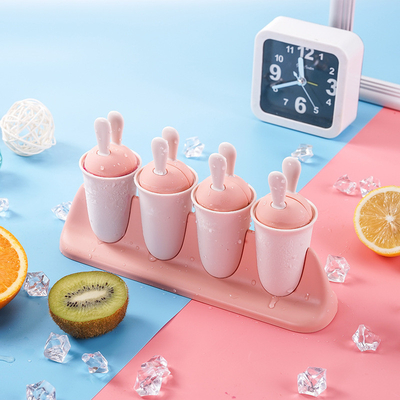 Homemade Popside Mold Reusable Popsicle Molds PP plastic BPA Free, Ice Pop Molds Ice Tray Molds Holder