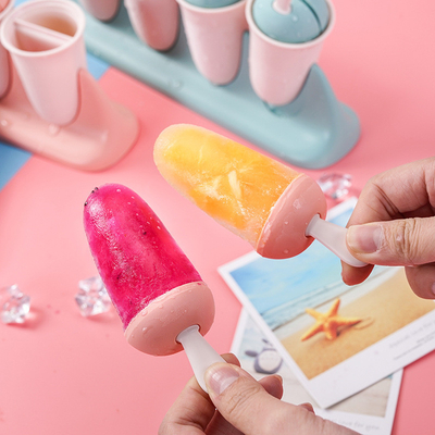 Homemade Popside Mold Reusable Popsicle Molds PP plastic BPA Free, Ice Pop Molds Ice Tray Molds Holder