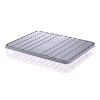 Plastic Bacon Keeper, Deli Meat Saver, Fridge Food Storage Container with Lid for Fruits, Vegetables, Fish, Cold Cuts