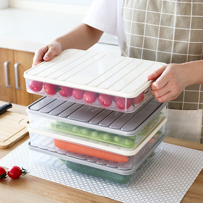 Plastic Bacon Keeper, Deli Meat Saver, Fridge Food Storage Container with Lid for Fruits, Vegetables, Fish, Cold Cuts