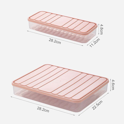 Plastic Bacon Keeper, Deli Meat Saver, Fridge Food Storage Container with Lid for Fruits, Vegetables, Fish, Cold Cuts