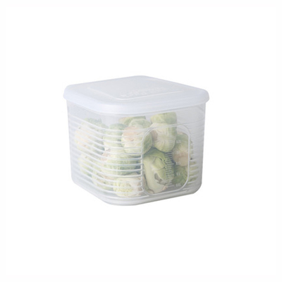 Plastic Storage Containers Square Food Storage Organizer Boxes with Lids for Refrigerator Fridge Cabinet Desk