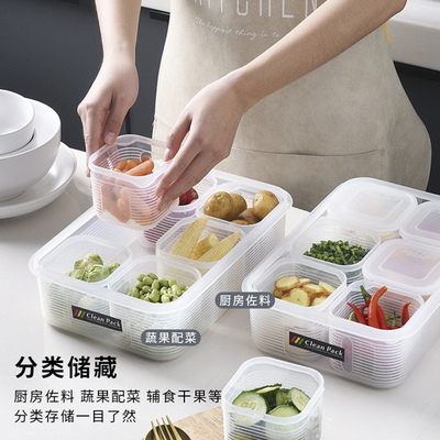 Plastic Storage Containers Square Food Storage Organizer Boxes with Lids for Refrigerator Fridge Cabinet Desk