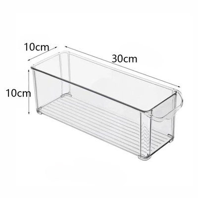 Plastic Food Storage Container Bin with Lid and Handle for Kitchen, Pantry, Cabinet, Fridge, Freezer -Organizer