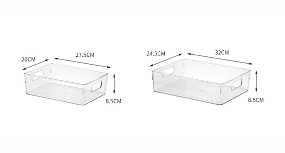 Clear Plastic Storage Bins Perfect Kitchen Organization or Pantry Storage – Fridge Organizer, Pantry Organization