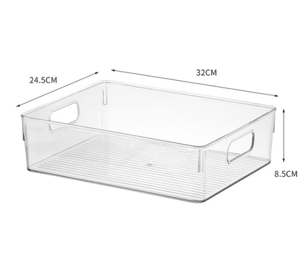 Clear Plastic Storage Bins Perfect Kitchen Organization or Pantry Storage – Fridge Organizer, Pantry Organization