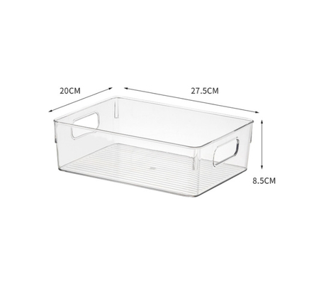 Clear Plastic Storage Bins Perfect Kitchen Organization or Pantry Storage – Fridge Organizer, Pantry Organization