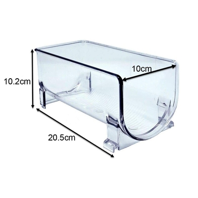 Plastic Wine and Water Bottle Holder Stackable Clear Wine Rack Storage Organizer for Fridge, Cabinet, Pantry, Kitchen