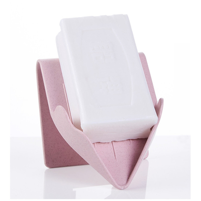 Waterfall Soap Dish Stand Soap Holder Wall Mounted Soap Tray Self-Adhesive Waterfall Drain Dish Cup Space Saving