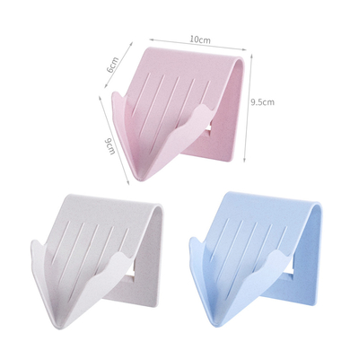 Waterfall Soap Dish Stand Soap Holder Wall Mounted Soap Tray Self-Adhesive Waterfall Drain Dish Cup Space Saving